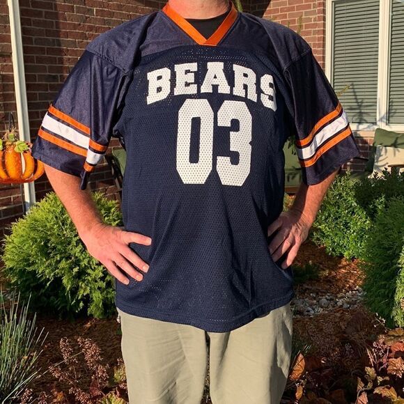 Chicago Bears Fan Club NFL Football‎ Blue Jersey Satin Men's XXXL - Picture 2 of 5